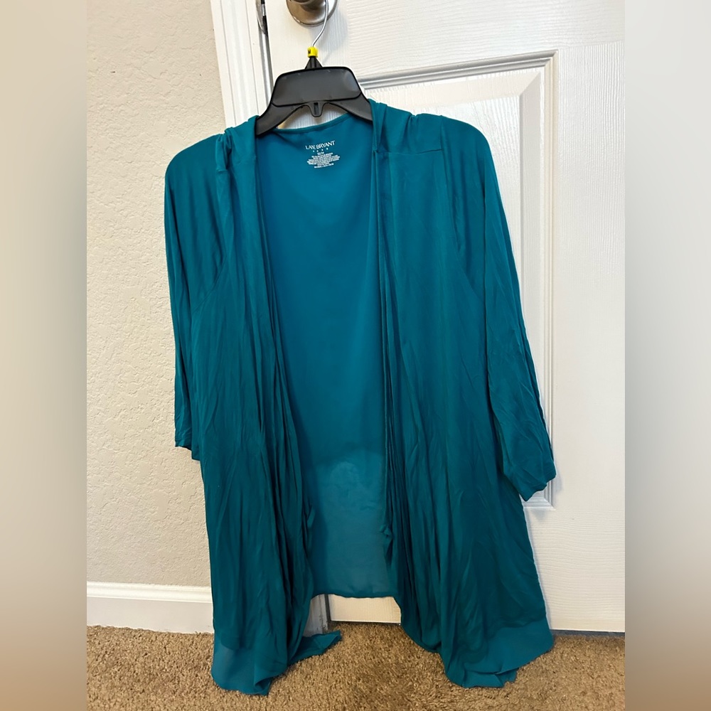 10. Lane Bryant Turquoise cardigan